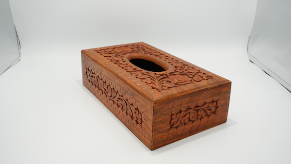 Carving tissue box
