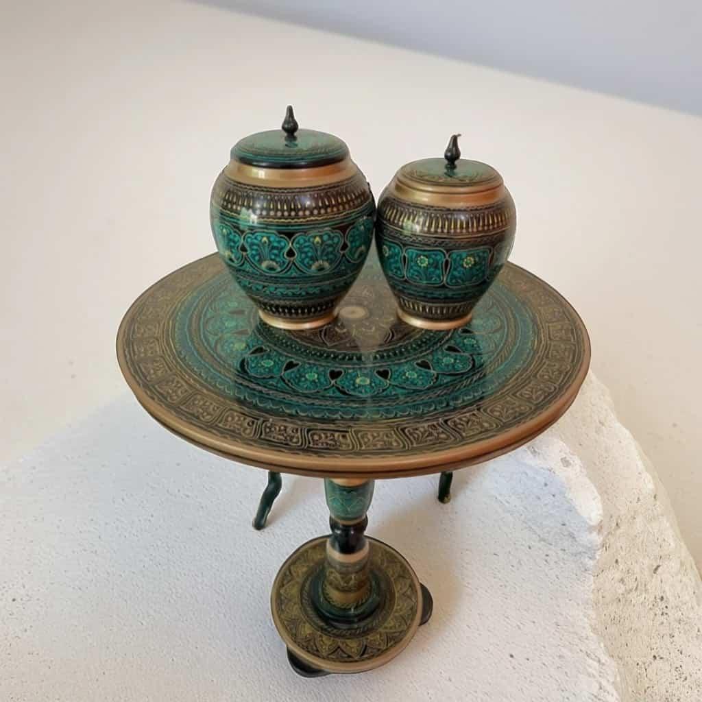 Naqshi Art Wooden Table - wcspk
