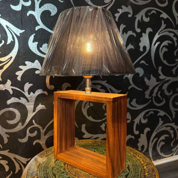 Pure Wooden Night lamps Pair