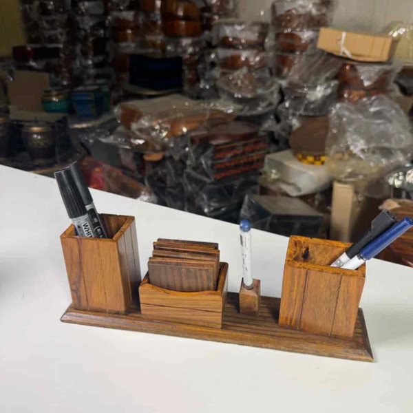 Wooden Desk Organizer