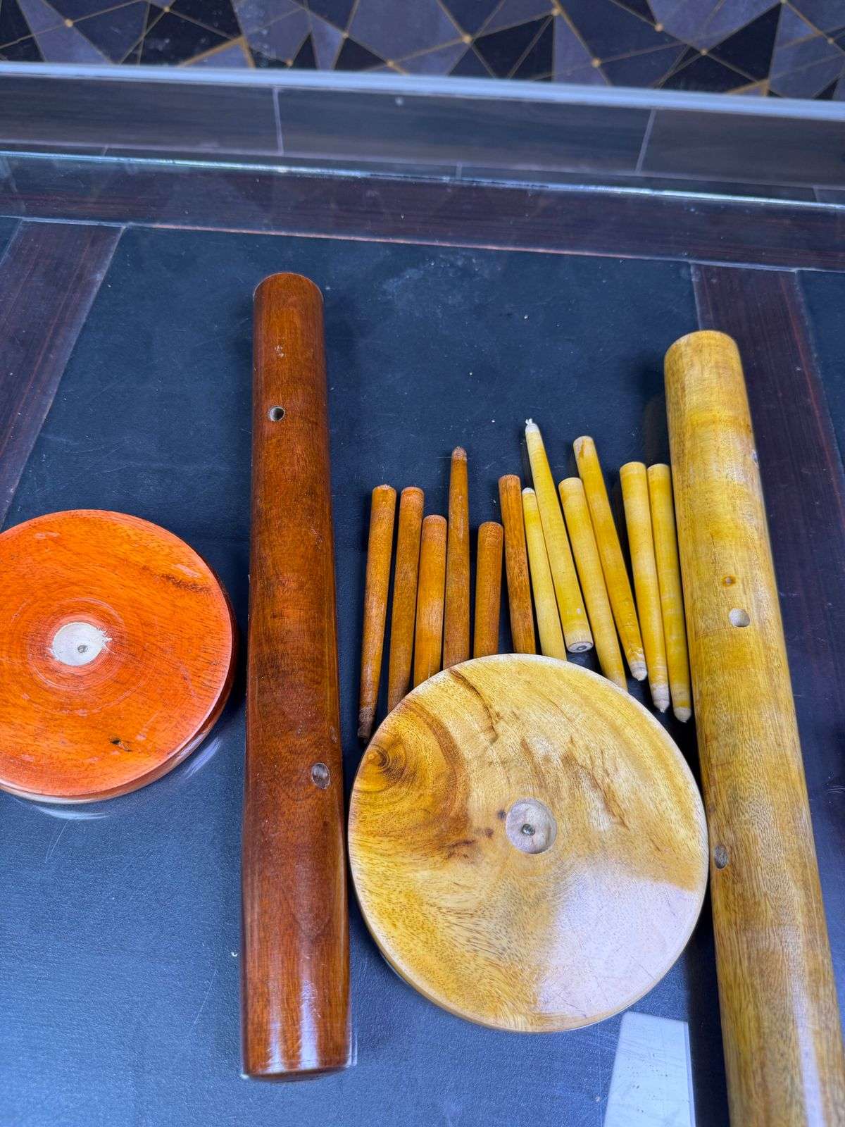 wooden cup stand