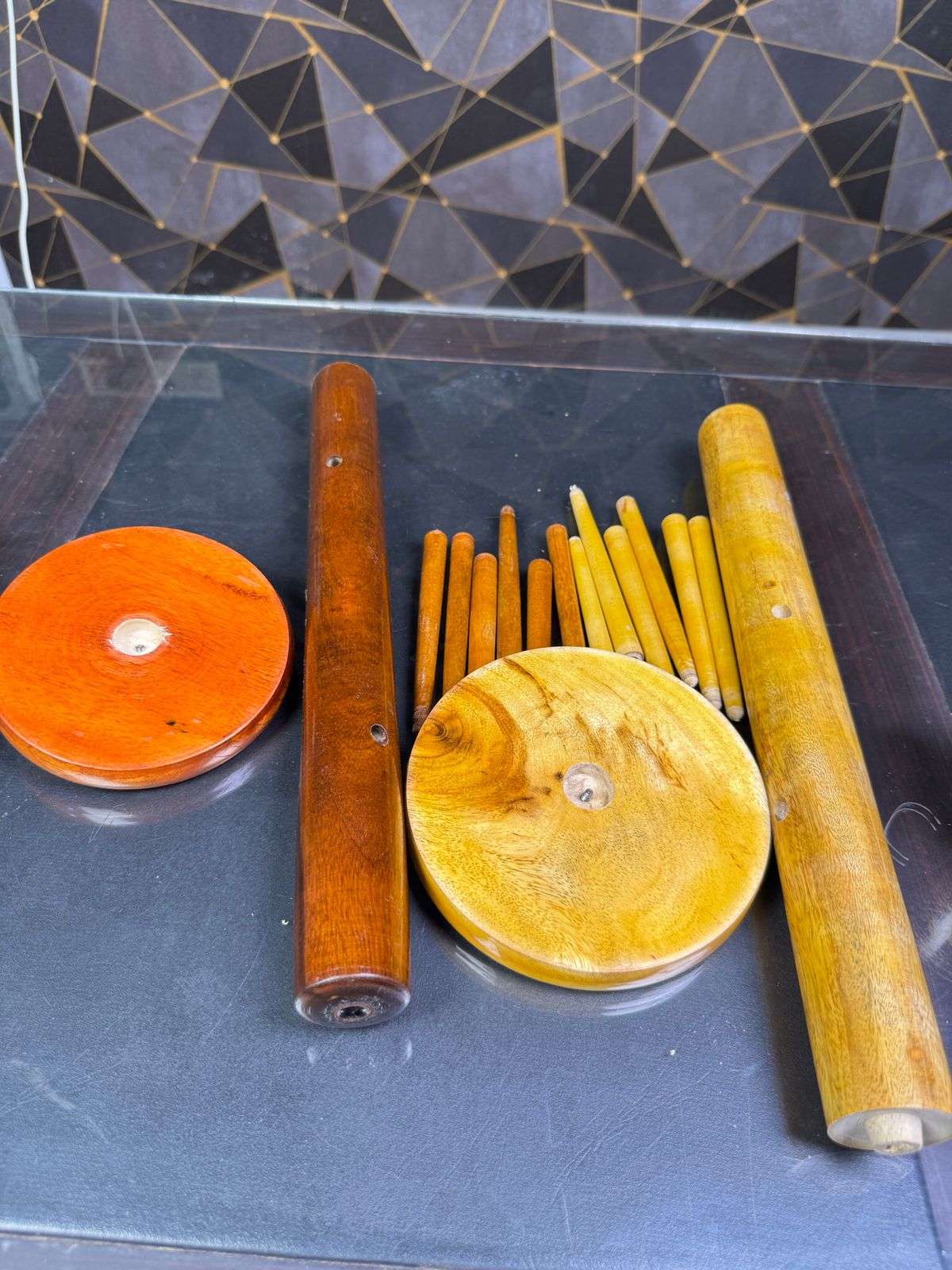 wooden cup stand