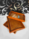 printed tray set