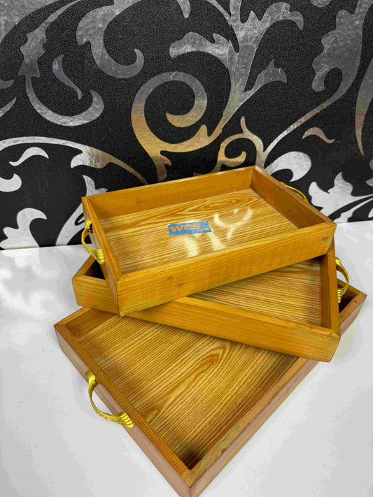 wooden tray set 0012
