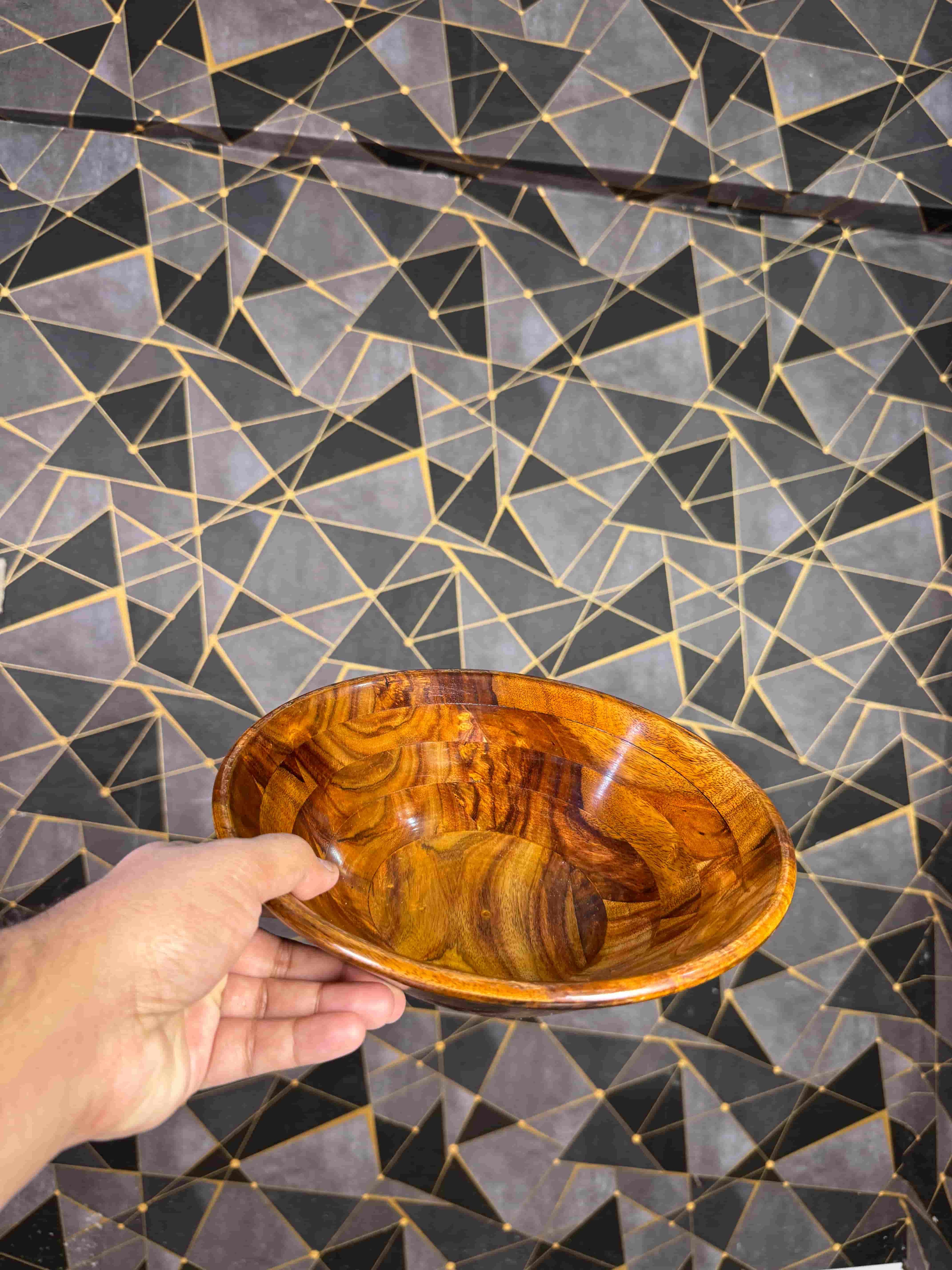 wooden bowl without stand - wcspk
